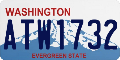 WA license plate ATW1732