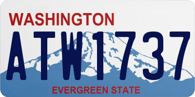 WA license plate ATW1737