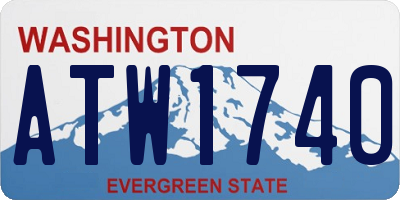 WA license plate ATW1740