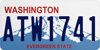 WA license plate ATW1741