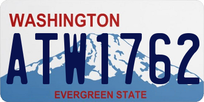 WA license plate ATW1762