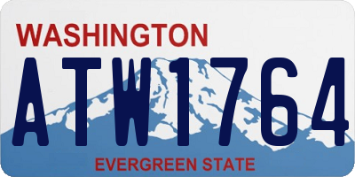WA license plate ATW1764