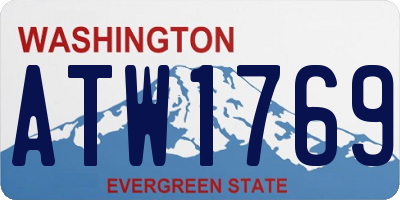WA license plate ATW1769