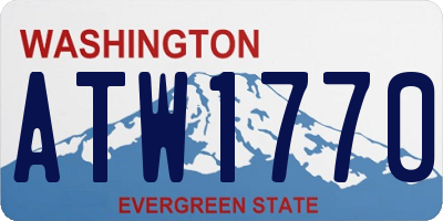 WA license plate ATW1770