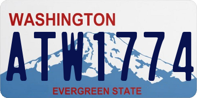 WA license plate ATW1774