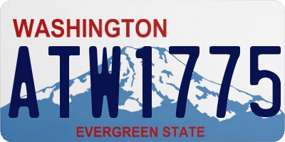 WA license plate ATW1775
