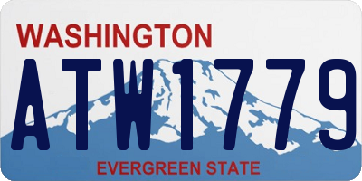 WA license plate ATW1779