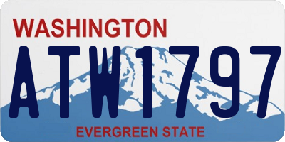 WA license plate ATW1797