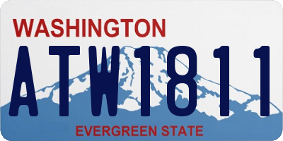 WA license plate ATW1811
