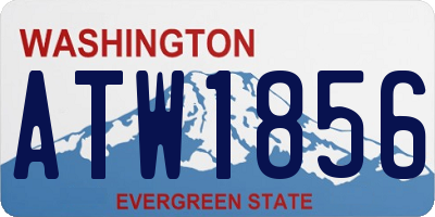 WA license plate ATW1856
