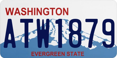 WA license plate ATW1879