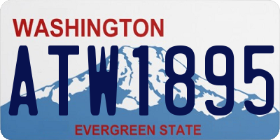 WA license plate ATW1895