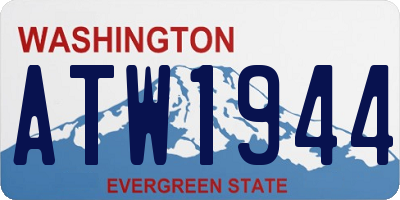 WA license plate ATW1944