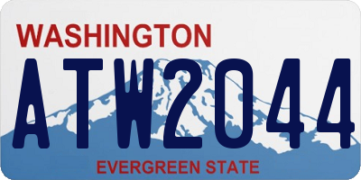 WA license plate ATW2044