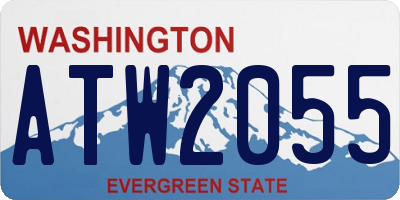 WA license plate ATW2055