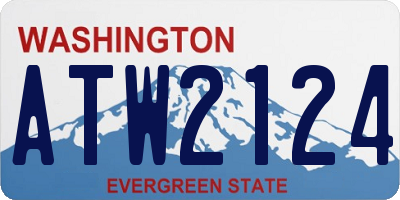 WA license plate ATW2124