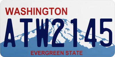 WA license plate ATW2145
