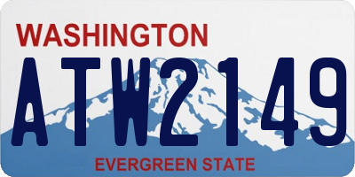 WA license plate ATW2149