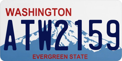 WA license plate ATW2159