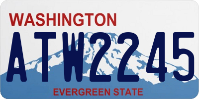 WA license plate ATW2245
