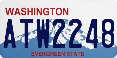 WA license plate ATW2248