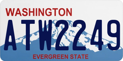 WA license plate ATW2249