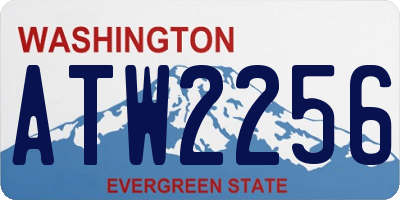 WA license plate ATW2256