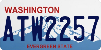 WA license plate ATW2257