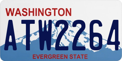 WA license plate ATW2264