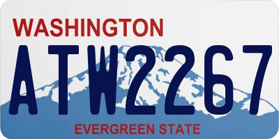 WA license plate ATW2267