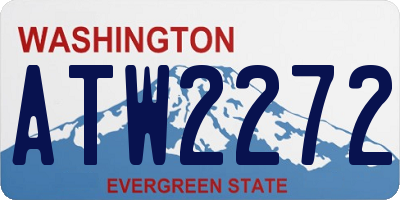 WA license plate ATW2272