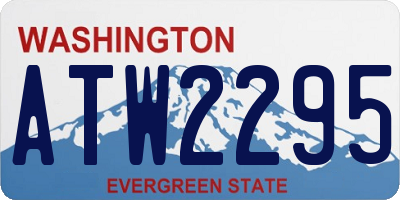 WA license plate ATW2295