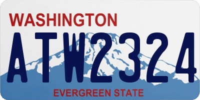 WA license plate ATW2324
