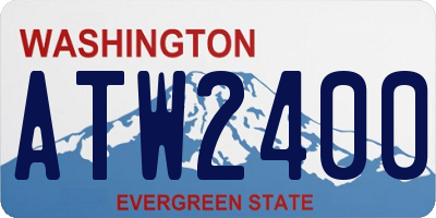 WA license plate ATW2400