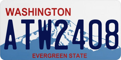 WA license plate ATW2408