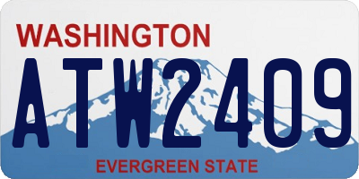 WA license plate ATW2409