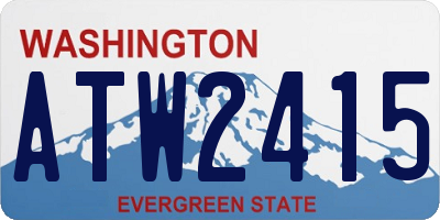 WA license plate ATW2415
