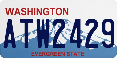 WA license plate ATW2429