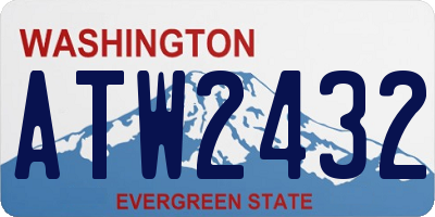 WA license plate ATW2432