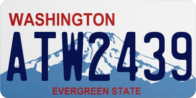 WA license plate ATW2439