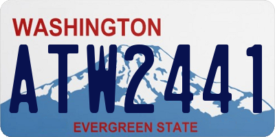 WA license plate ATW2441
