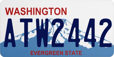 WA license plate ATW2442