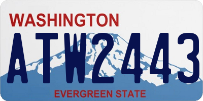 WA license plate ATW2443