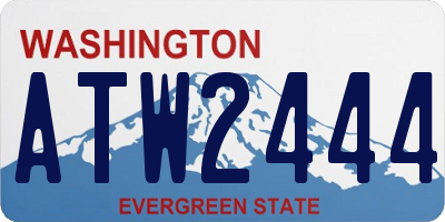WA license plate ATW2444