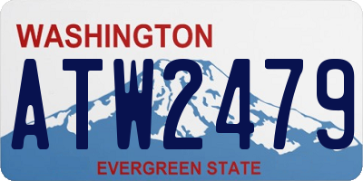 WA license plate ATW2479