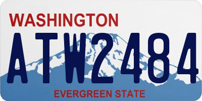 WA license plate ATW2484