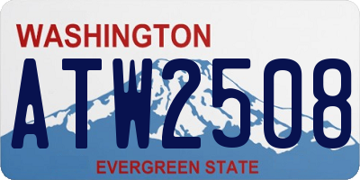 WA license plate ATW2508