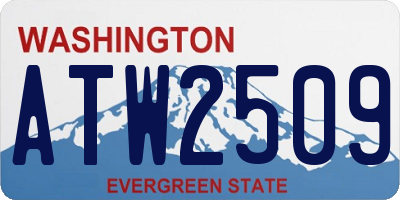 WA license plate ATW2509