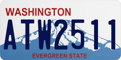 WA license plate ATW2511