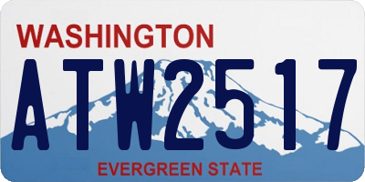 WA license plate ATW2517